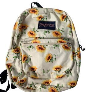 Jansport Black Label Super Break Sunflower Print Backpack